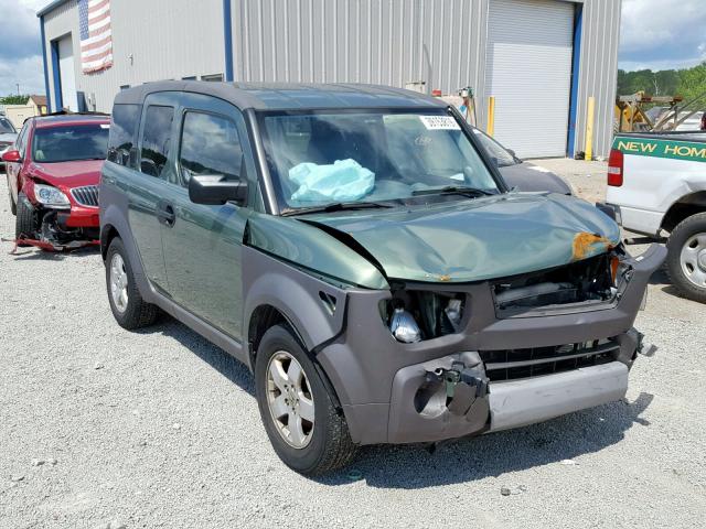 5J6YH28583L002227 - 2003 HONDA ELEMENT EX GREEN photo 1