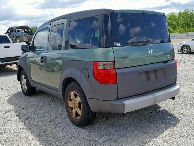 5J6YH28583L002227 - 2003 HONDA ELEMENT EX GREEN photo 3