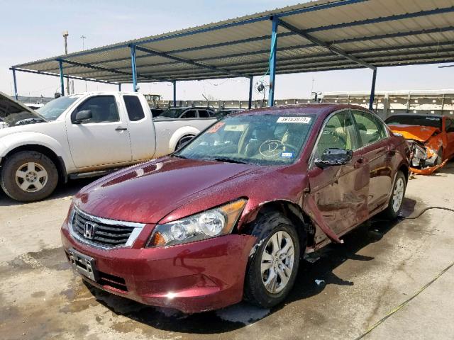 1HGCP26439A159960 - 2009 HONDA ACCORD LXP MAROON photo 2