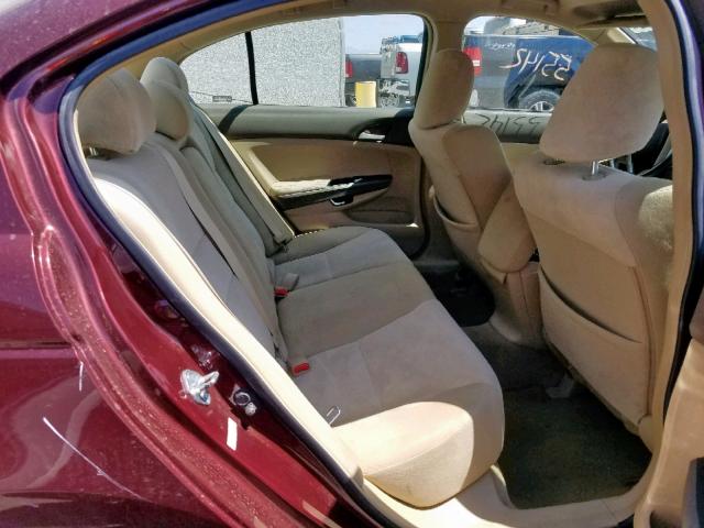 1HGCP26439A159960 - 2009 HONDA ACCORD LXP MAROON photo 6