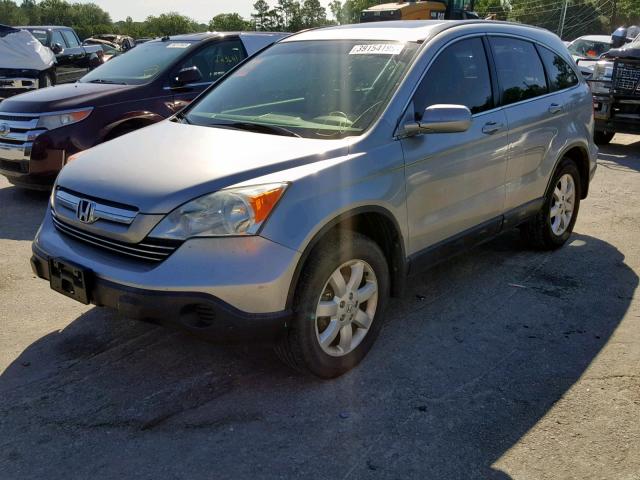 JHLRE38777C040650 - 2007 HONDA CR-V EXL SILVER photo 2