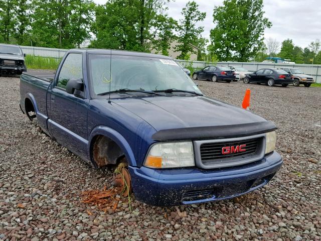 1GTCS14H338189519 - 2003 GMC SONOMA BLUE photo 1