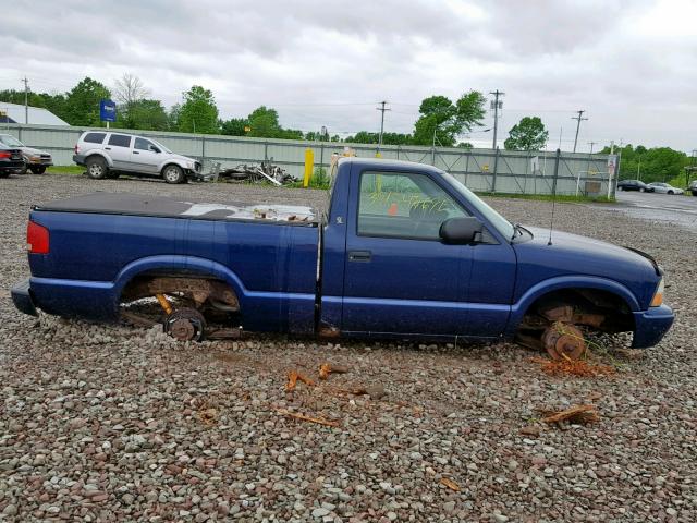 1GTCS14H338189519 - 2003 GMC SONOMA BLUE photo 9