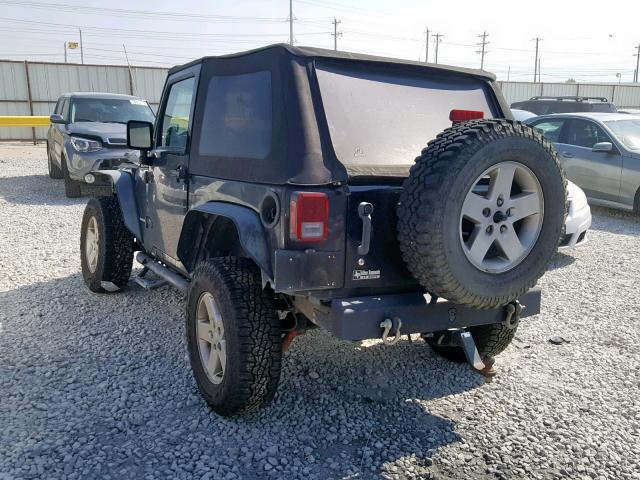 1J4AA2D16AL157977 - 2010 JEEP WRANGLER S BLACK photo 3