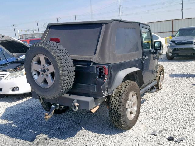 1J4AA2D16AL157977 - 2010 JEEP WRANGLER S BLACK photo 4