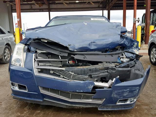 1G6DJ5EG2A0109565 - 2010 CADILLAC CTS PERFOR BLUE photo 9