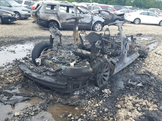 5YJSA1E25JF254540 - 2018 TESLA MODEL S Կապույտ լուսանկար 4