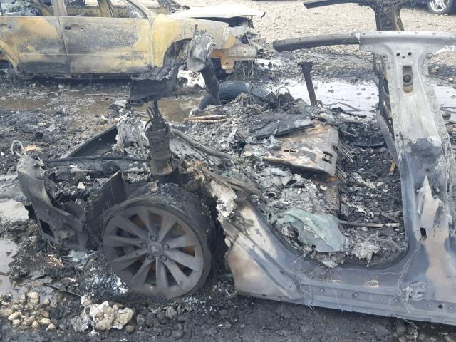 5YJSA1E25JF254540 - 2018 TESLA MODEL S Կապույտ լուսանկար 6