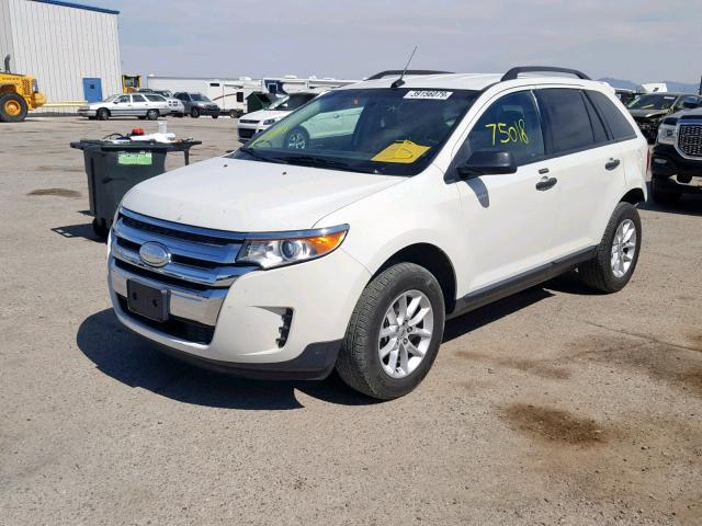 2FMDK3GC4DBB06514 - 2013 FORD EDGE SE WHITE photo 2