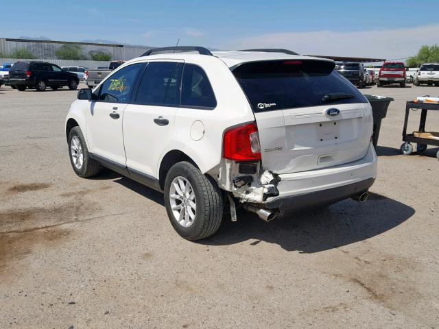 2FMDK3GC4DBB06514 - 2013 FORD EDGE SE WHITE photo 3