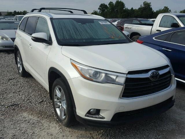 5TDDKRFH2FS115623 - 2015 TOYOTA HIGHLANDER WHITE photo 1