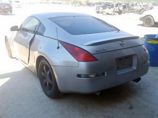 JN1AZ34D13T101630 - 2003 NISSAN 350Z COUPE SILVER photo 3