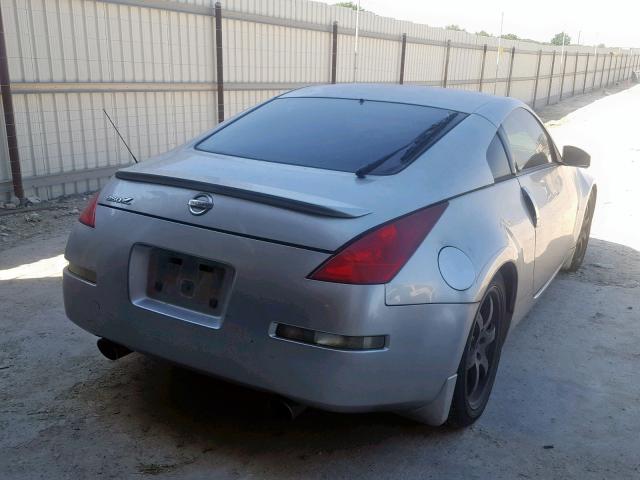 JN1AZ34D13T101630 - 2003 NISSAN 350Z COUPE SILVER photo 4