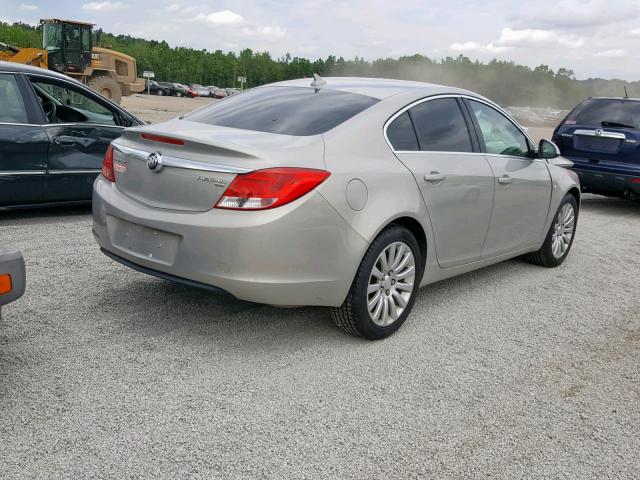 W04GN5EC0B1008638 - 2011 BUICK REGAL CXL BEIGE photo 4