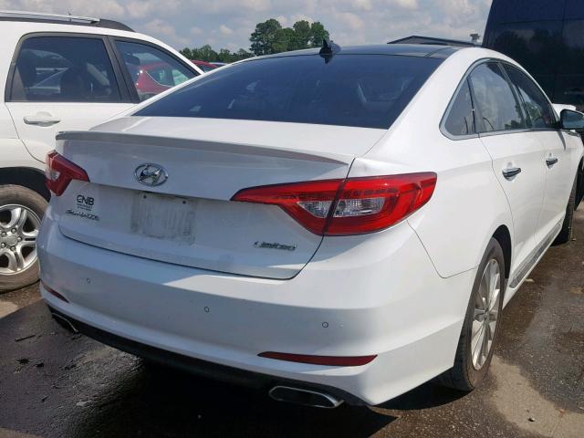 5NPE34AF0FH063585 - 2015 HYUNDAI SONATA SPO WHITE photo 4