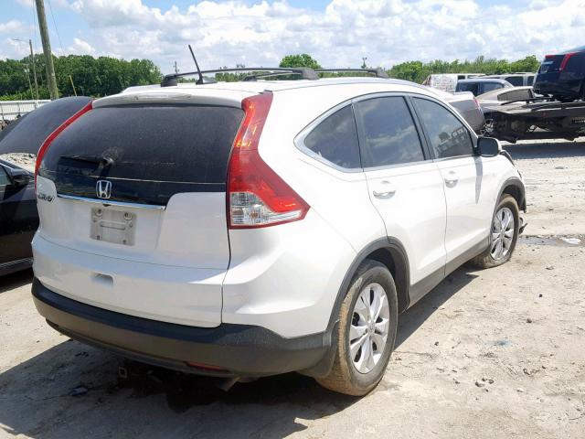 5J6RM3H72CL038096 - 2012 HONDA CR-V EXL WHITE photo 4