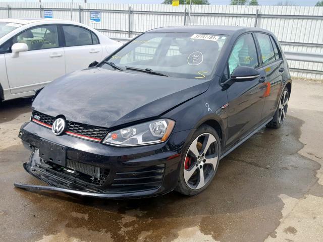 3VW4T7AU9HM072498 - 2017 VOLKSWAGEN GTI S BLACK photo 2