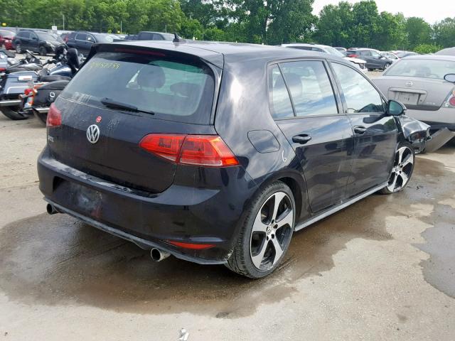 3VW4T7AU9HM072498 - 2017 VOLKSWAGEN GTI S BLACK photo 4