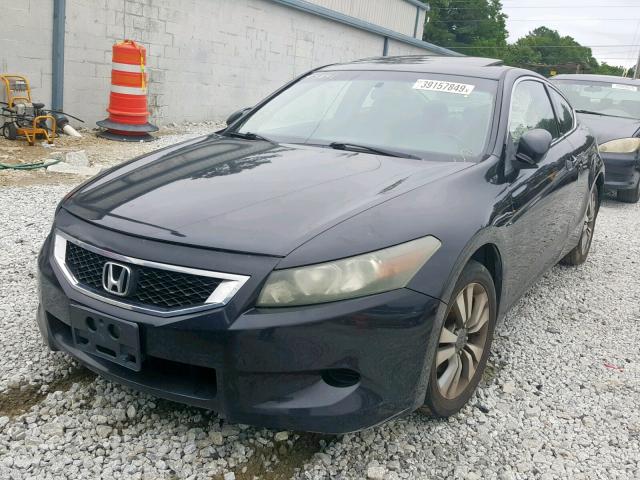 1HGCS12818A019907 - 2008 HONDA ACCORD EXL BLACK photo 2