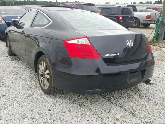 1HGCS12818A019907 - 2008 HONDA ACCORD EXL BLACK photo 3