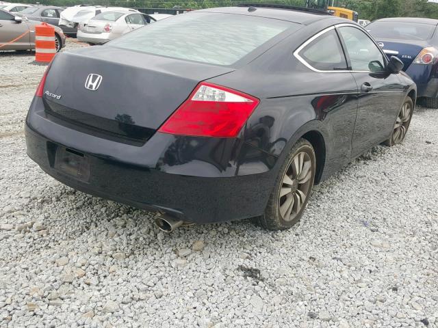 1HGCS12818A019907 - 2008 HONDA ACCORD EXL BLACK photo 4