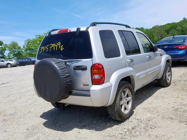 1J4GL58K74W180454 - 2004 JEEP LIBERTY LI GRAY photo 4