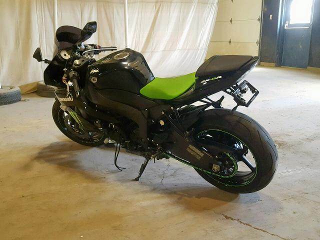 JKAZX4R119A006316 - 2009 KAWASAKI ZX600 R BLACK photo 3