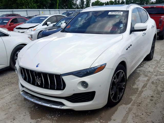 ZN661XUL6HX234357 - 2017 MASERATI LEVANTE LU WHITE photo 2