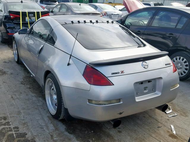 JN1AZ34D33T114900 - 2003 NISSAN 350Z COUPE SILVER photo 3