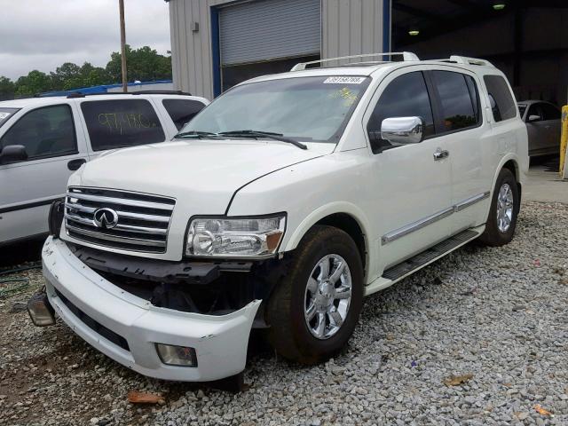 5N3AA08A96N806741 - 2006 INFINITI QX56 WHITE photo 2