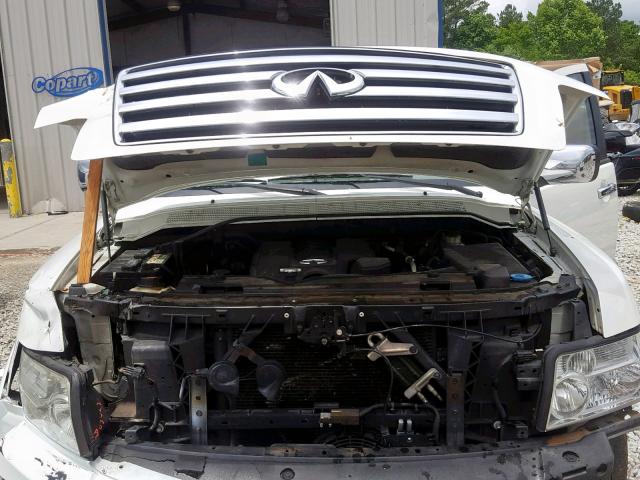 5N3AA08A96N806741 - 2006 INFINITI QX56 WHITE photo 7