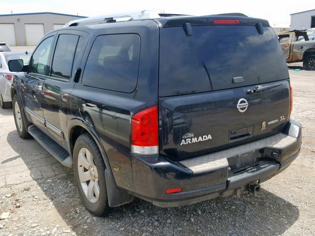 5N1BA0ND9BN608926 - 2011 NISSAN ARMADA SV BLACK photo 3