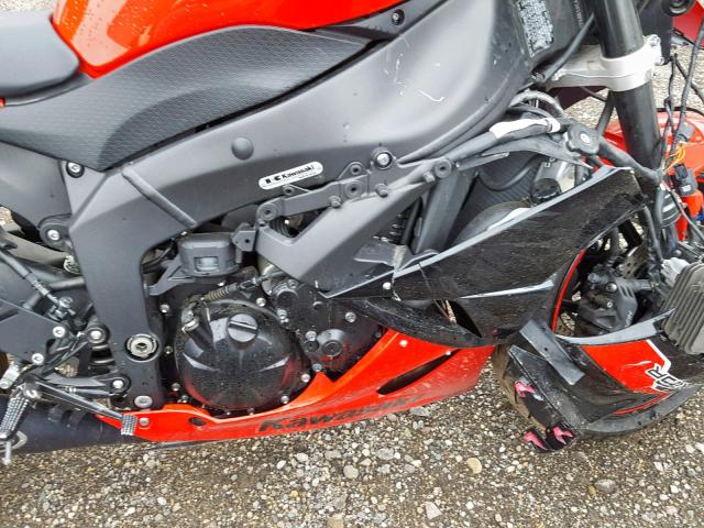 JKAZX4R13CA035646 - 2012 KAWASAKI ZX600 R RED photo 7