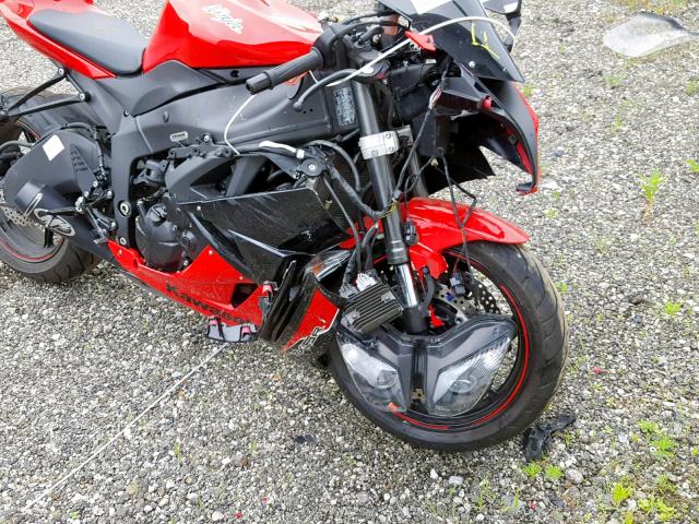 JKAZX4R13CA035646 - 2012 KAWASAKI ZX600 R RED photo 9