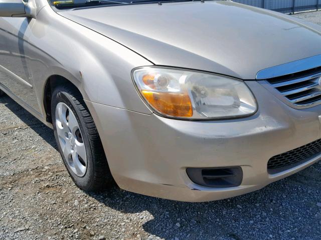 KNAFE121775475324 - 2007 KIA SPECTRA EX TAN photo 9