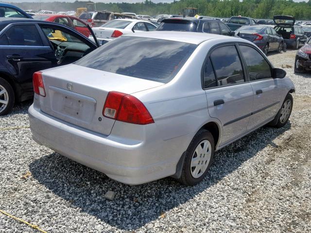 1HGES16305L020750 - 2005 HONDA CIVIC DX V GRAY photo 4