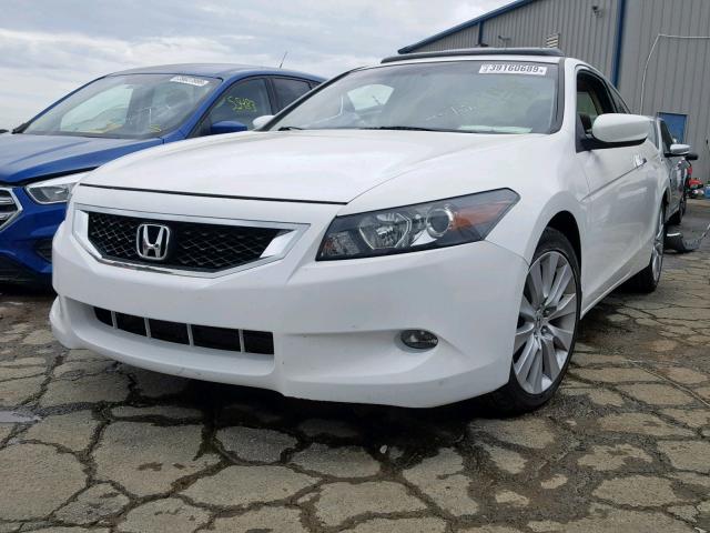 1HGCS2B89AA006222 - 2010 HONDA ACCORD EXL WHITE photo 2