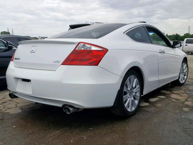 1HGCS2B89AA006222 - 2010 HONDA ACCORD EXL WHITE photo 4