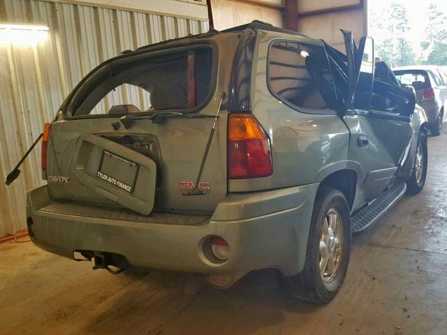 1GKDS13S142125862 - 2004 GMC ENVOY GREEN photo 4