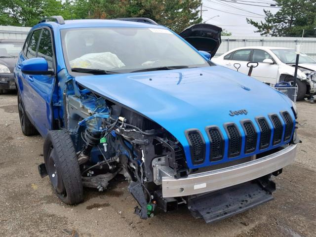 1C4PJLCB3JD576749 - 2018 JEEP CHEROKEE L BLUE photo 1