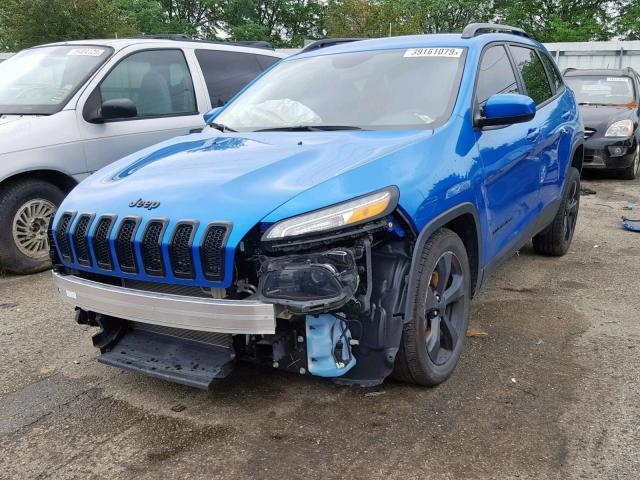 1C4PJLCB3JD576749 - 2018 JEEP CHEROKEE L BLUE photo 2