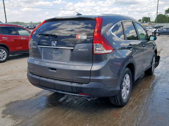 2HKRM4H79DH684138 - 2013 HONDA CR-V EXL GRAY photo 4