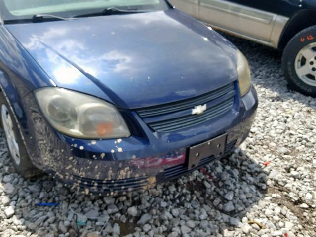 1G1AL58F087193599 - 2008 CHEVROLET COBALT LT BLUE photo 9