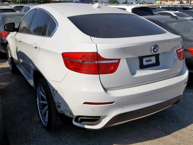 5UXFH0C53ALC66348 - 2010 BMW X6 HYBRID WHITE photo 3