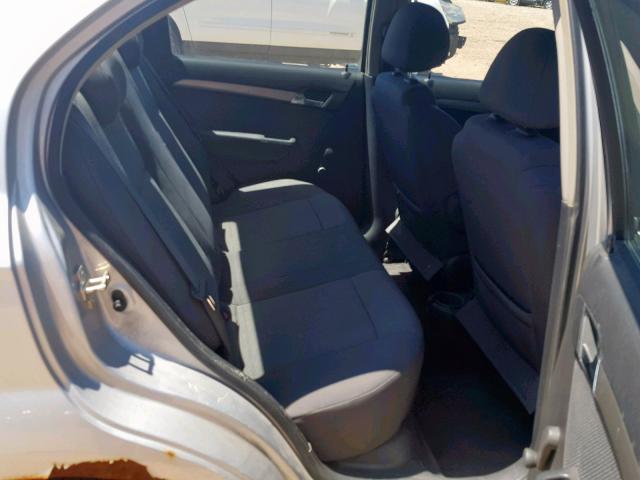 KL1TD56617B144205 - 2007 CHEVROLET AVEO BASE ვერცხლისფერი ფოტო 6