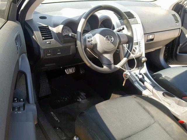 JTKDE167870162362 - 2007 TOYOTA SCION TC BLACK photo 9