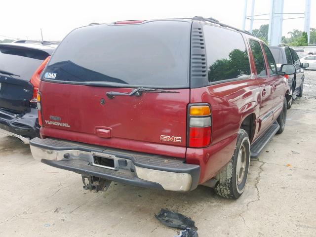 1GKFK16T24J171798 - 2004 GMC YUKON XL K RED photo 4