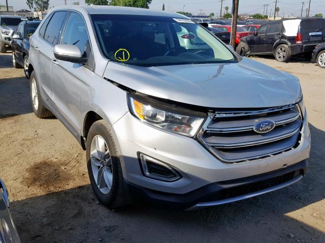 2FMTK3J84FBB92569 - 2015 FORD EDGE SEL SILVER photo 1