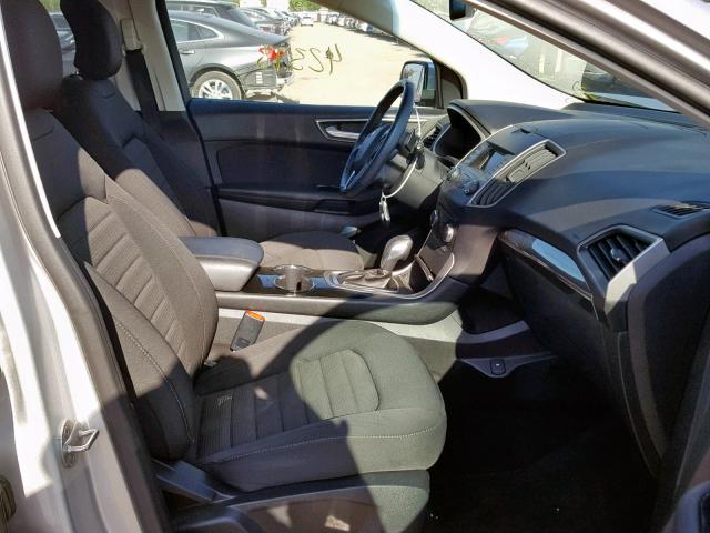 2FMTK3J84FBB92569 - 2015 FORD EDGE SEL SILVER photo 5