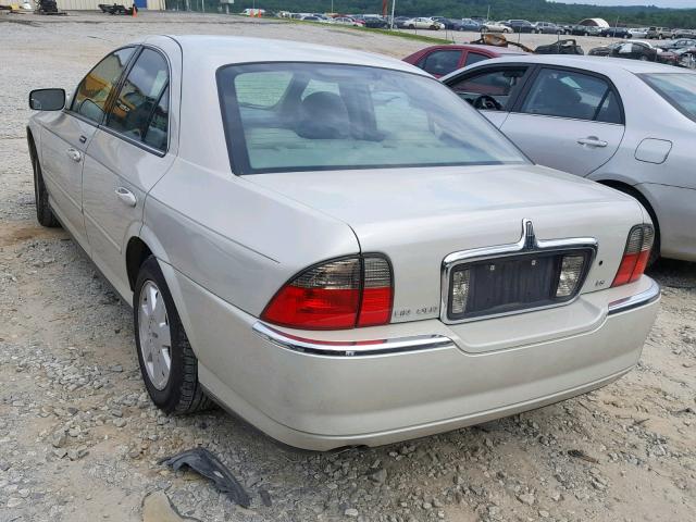 1LNHM86S84Y603344 - 2004 LINCOLN LS CREAM photo 3